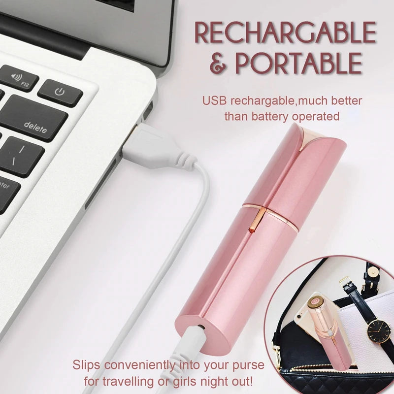Portable Lipstick-Shaped Epilator